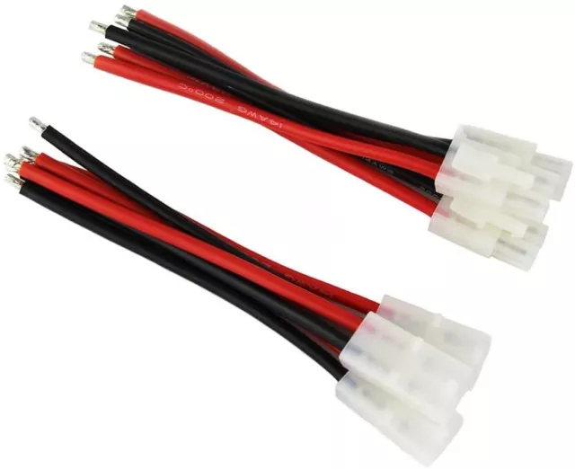 3 pares Tamiya Plug Macho Hembra Cable Adaptador Conector 14AWG 10cm para RC