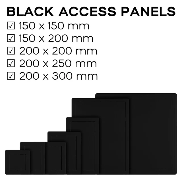 Pannello di accesso nero revisione porta tratteggio plastica ABS dura e durevole