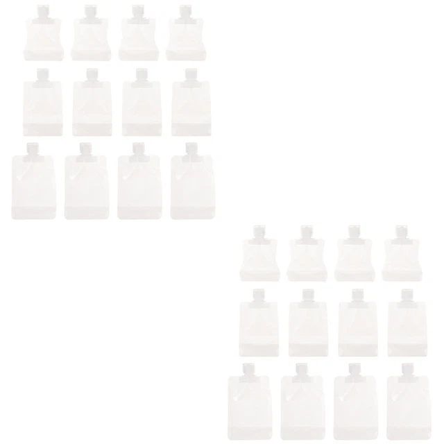24 PCS Lotion Bag or Travel Cosmetic Toiletry Holders Clear Bags Empty