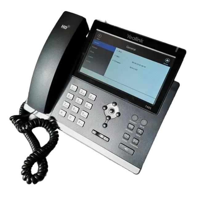 Yealink SIP-T48S PoE VoIP Elegantes Schnurgebundenes Telefon Touch Farb Display