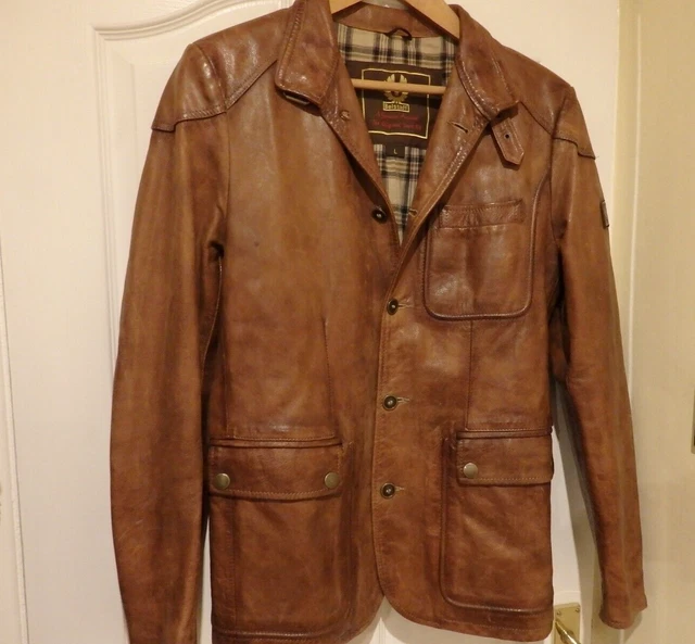 Gold Moto Jacket BELSTAFF MEN'S LEATHER Jacket Gold Label Tan