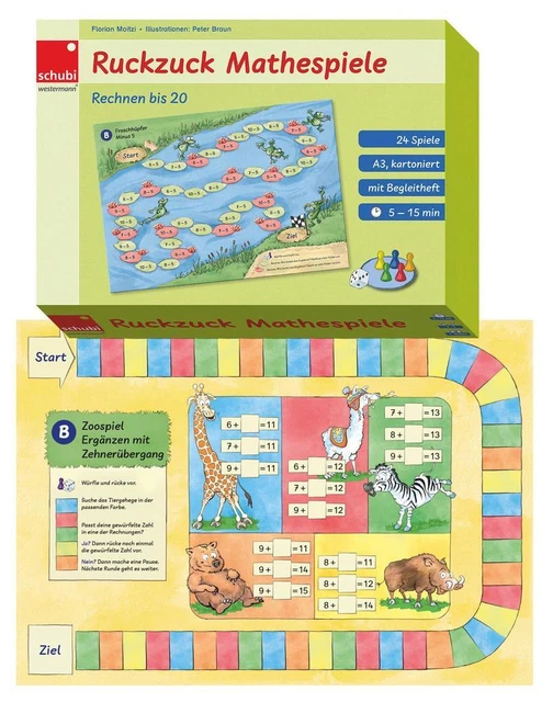 RUCKZUCK MATHESPIELE. SPIELEND rechnen im Zahlenraum bis 20 EUR 35,76