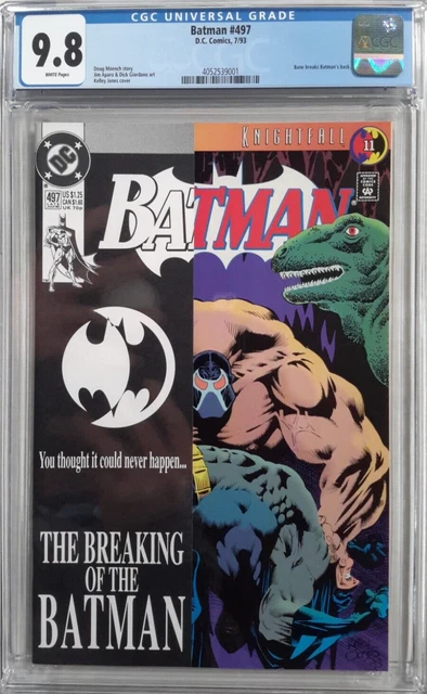 🦇Batman #497 Cgc 9.8*1993 Dc Comics*White❄Pages*Knightfall*Bane Breaks Back*Key