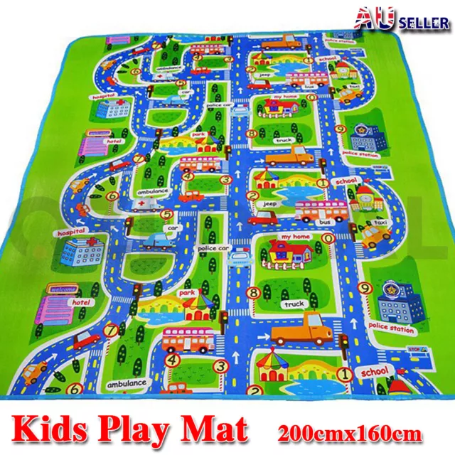Kid Play Floor Mat Soft Carpet for Baby Waterproof Non -Slip Crawling Picnic Pad