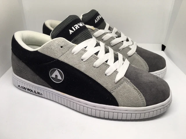 AIRWALK SKATE SHOES 'One' 2008 Reissue BOXED BRAND NEW Grey/Black