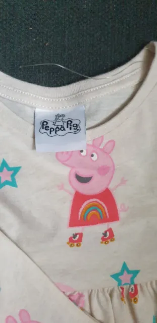Girl 2-3 Years Old Peppa Pig by f&f Long Sleeve Dress bnwot 2