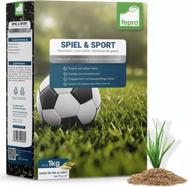 Rasensamen 1kg 5kg 10kg 20kg Sport & Spielrasen Sportrasen Grassamen Rasensaat