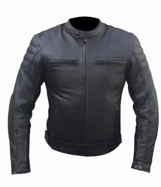 Giacca Moto Giubbino Vintage Naked Custom Pelle Protezioni CE Rimovibili BIESSE