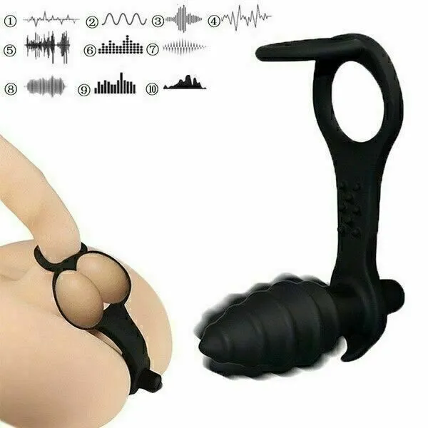 Prostate-Massage-Vibrator-Soft-Anal-Butt-Plug-Delay-Ejaculation-Sex-Tool-For-Men