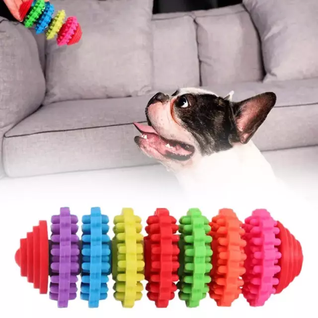 Colorful Gear Pet Toy Tooth Grinding Stick Teeth Cleaning Toy Pet Chew GX 3
