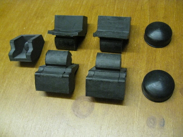 Kora TP120-4 Lot De 4 Caches Caoutchouc Sans Plaque Acier Pour Élévateurs Slift Automaster Maha - Diamètre 120mm