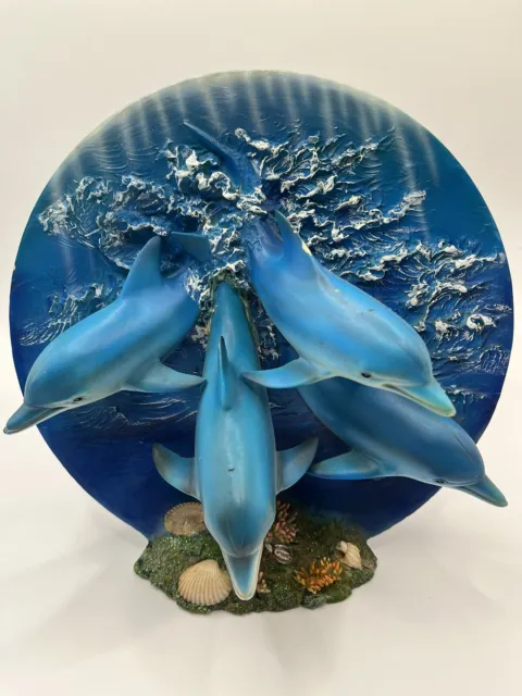 Decorative Dolphins  Ocean Sea  Dish  3D