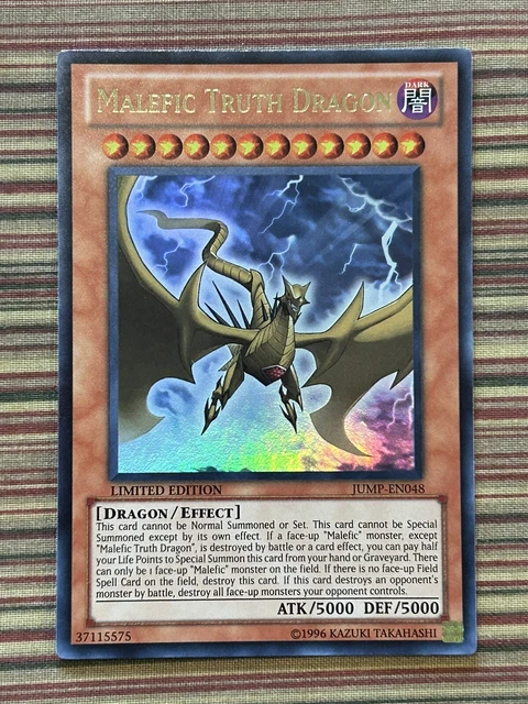 Ultra Rare Limited Edition Malefic Truth Dragon Holo Yu-Gi-Oh! TCG [JUMP-EN048]