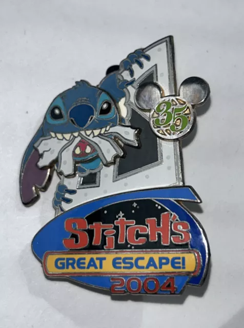 Disney Pin Stitch’s Great Escape 2004 35 35th Anniversary Wdw Magical Milestones