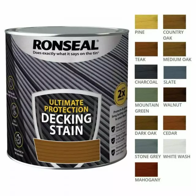 Ronseal Ultimate Protection Decking STAIN - Protect Decking 2.5 L Long Lasting