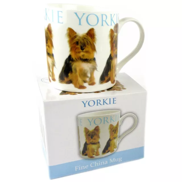 Puppy Fine China MUG CUP Collection Gift Boxed Present Dogs 2 Designs Cute