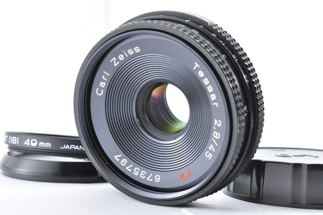 Contax Carl Zeiss Tessar T* 45mm F2.8 AEJ C/Y Mount Exc+5 aus Japan #231865