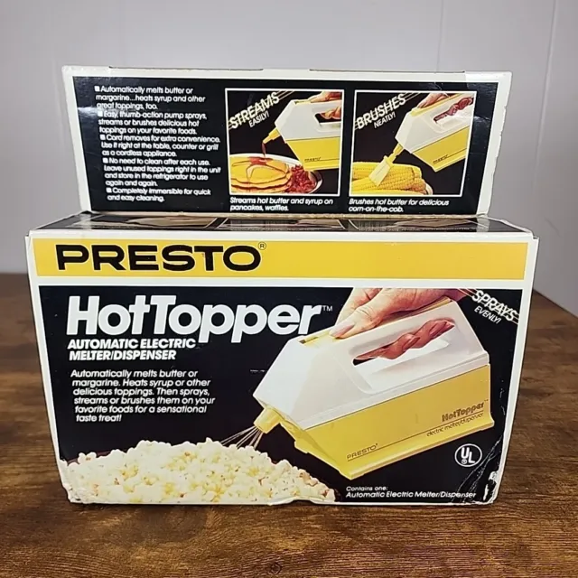 Vintage Presto Hot Topper Butter Melter Brush Syrup Electric Dispenser  20-956
