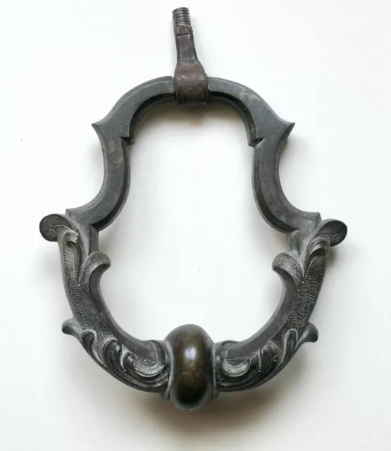 Grand heurtoir en bronze, marteau de porte Louis XIV, époque 18è / ormoulu 18th
