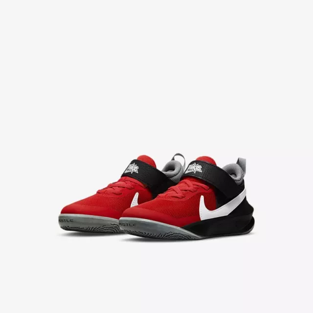 Scarpe da basket bambino - NIKE Team Hustle D 10 (PS) - nero e rosso