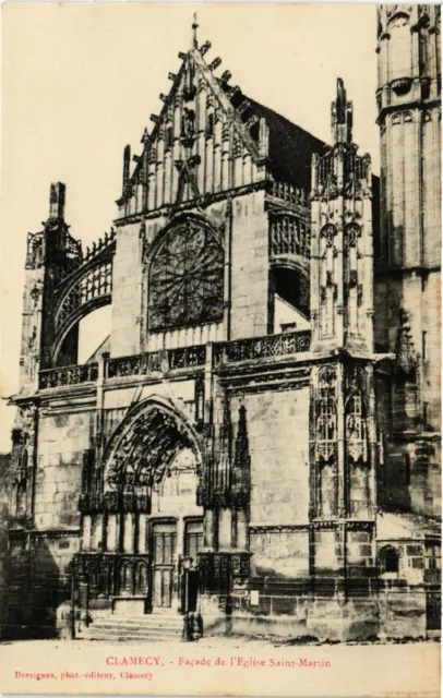 CPA AK CLAMECY - Facade de l'Église St-MARTIN (517978)