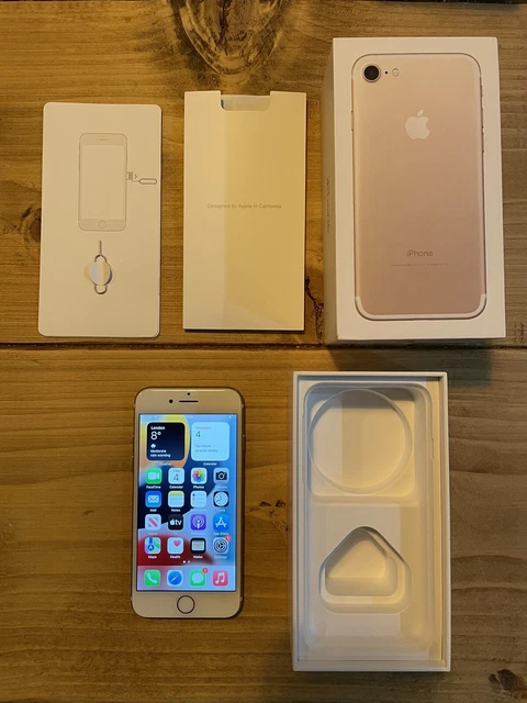 Iphone 7 sales rose gold o2