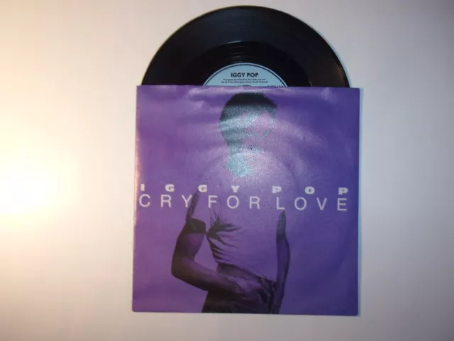 Vinyle 45T Iggy POP "Cry for love" - Pres. Germany 1986 - Rock - TBE/EX
