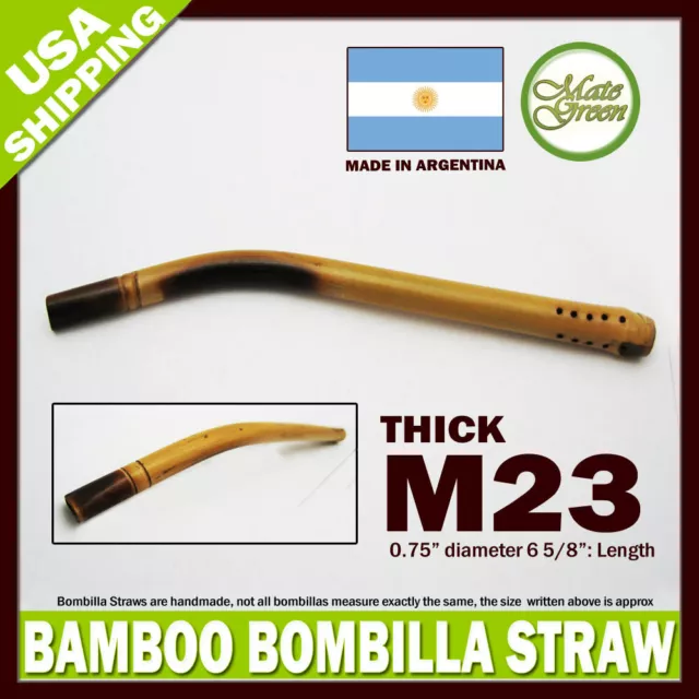 Sostenible Bambú Paja Bombilla Calabaza Bebible Paja Artisan M23 Barcos De