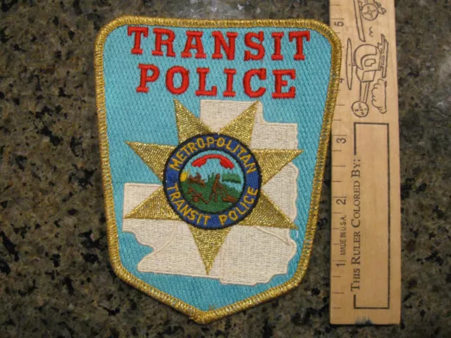 old Metro Transit Minnesota Police patch railroad train MN