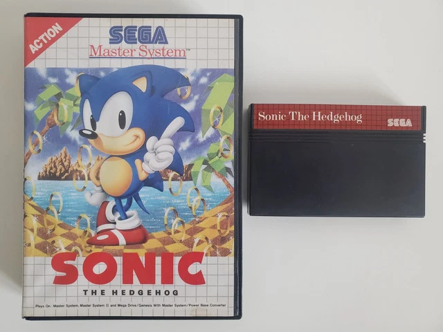 SEGA MASTER SYSTEM - Jeu Sonic the Hedgehog - 1991 - Sans Notice EUR 4 ...