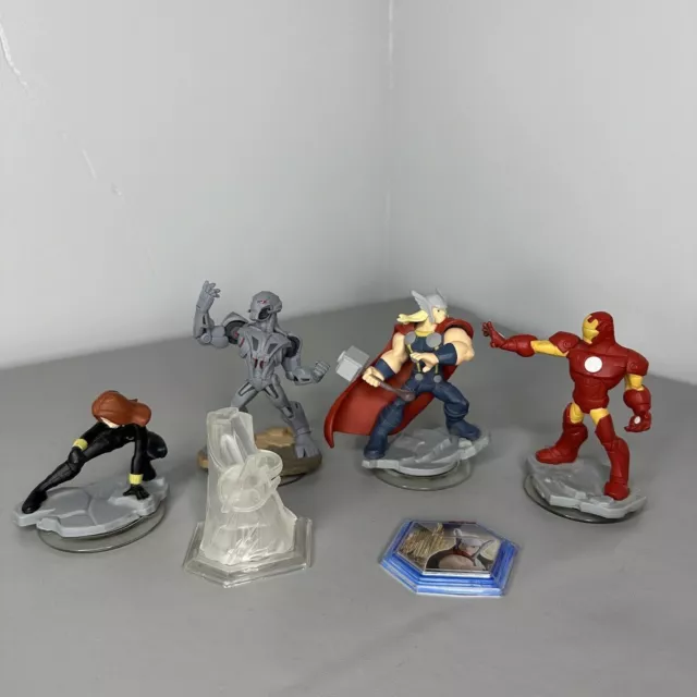 Disney Infinity Figures Marvel Avengers Black Widow Thor Iron Man Bundle