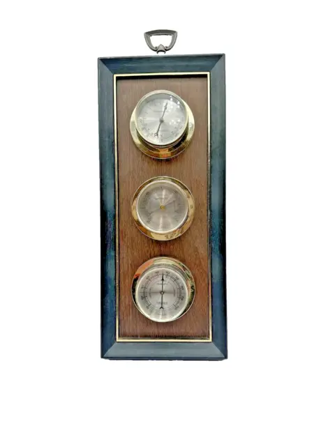 Springfield Crestwood Weather Station Thermometer Barometer Humidity Meter READ!