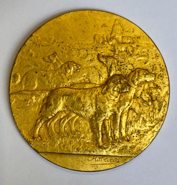 Médaille Chien Société Canine Midi Côte D'Azur - MED1821 - Argent Plaqué