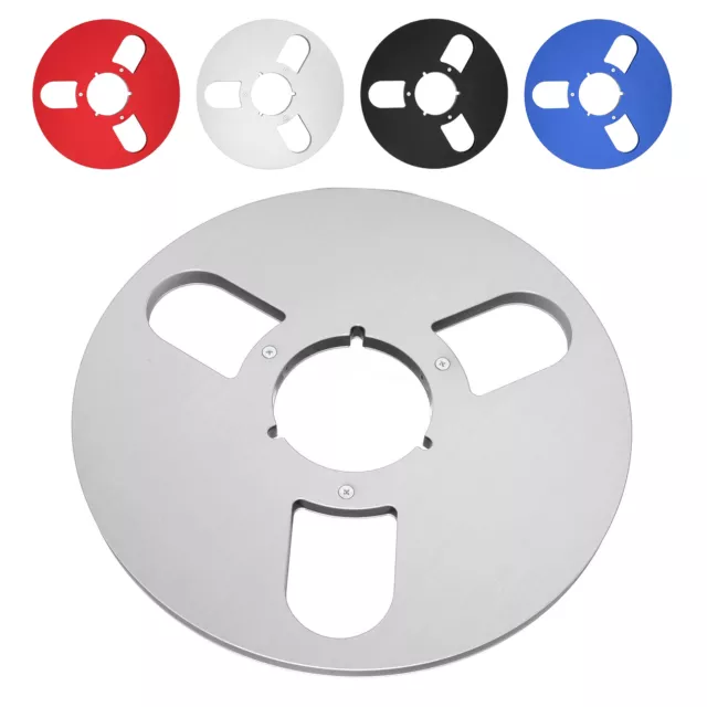 1/4 10 Inch Empty Reel Aluminum Alloy 3 Holes Open Reel Sound Tape Empty Ree