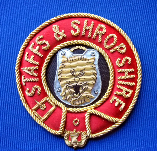 Knights of Malta Provincial Mantle Badge -Staffs & Shropshire - Conservator