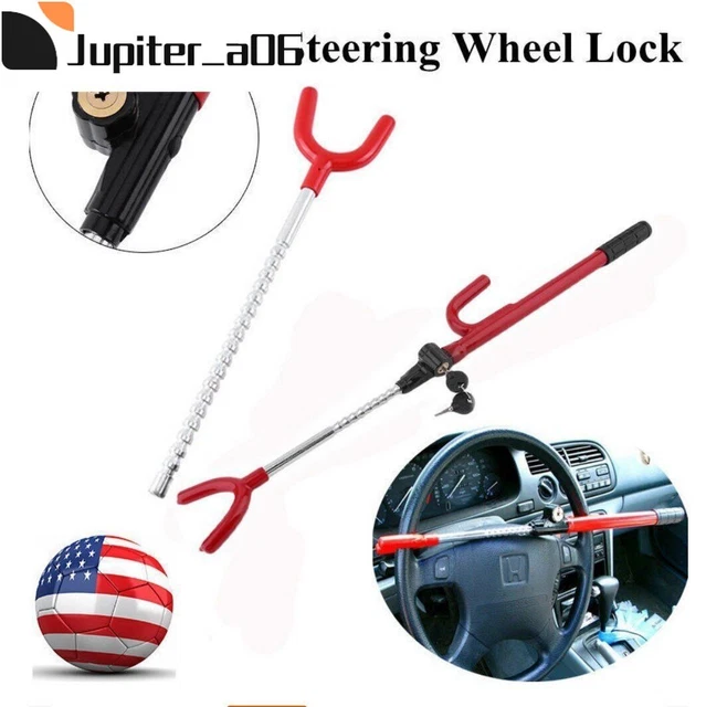 24PCS Car Steering Wheel Lock Car Hook Lock Retractable Car Lock Car Anti-theft