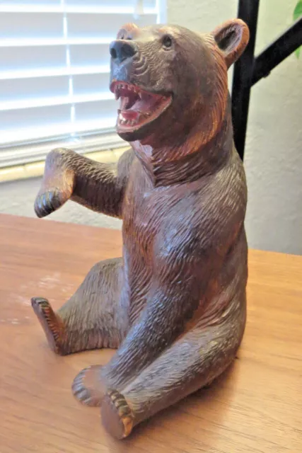 Superb old big Swiss Brienz Black Forest Hand Carved Bear