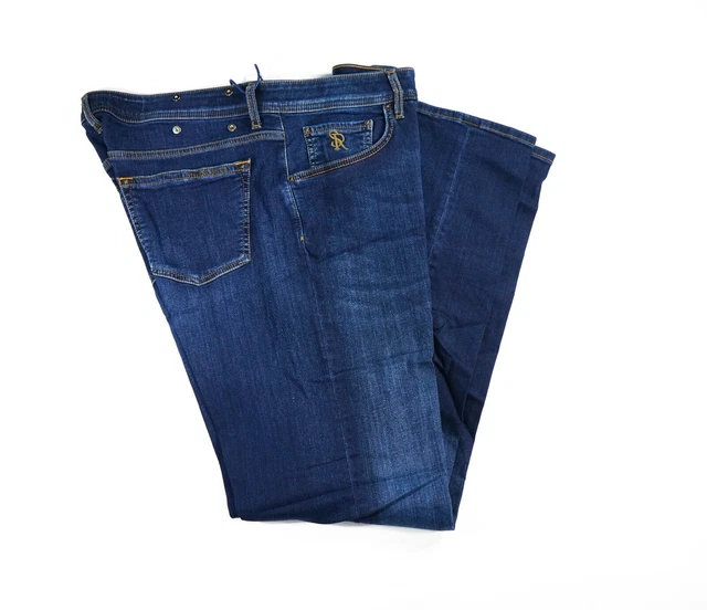 Jean Luxe Stefano Ricci Blanc Taille 40 - Coton, Coupe Droite, Made In Italy, Neuf Avec étiquettes