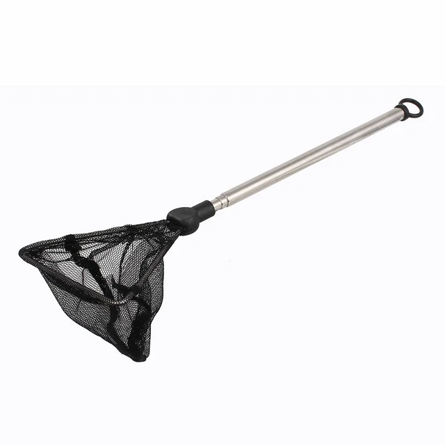 Retractable Triangle Frame Aquarium Fish Shrimp Betta Skimming Net 7cm Width