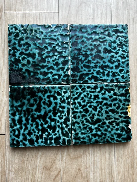 A. E. T. Co tile Lot of 4 antique (as is)