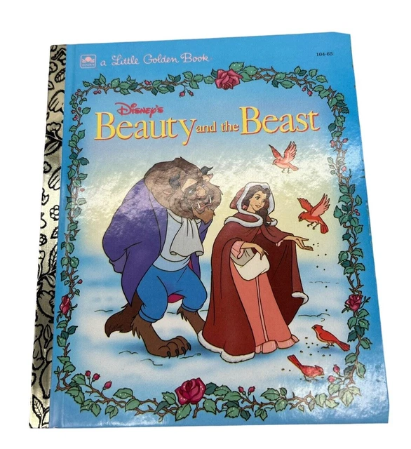 DISNEY'S BEAUTY AND the Beast Little Golden Book 1991 Vintage HC #104 ...