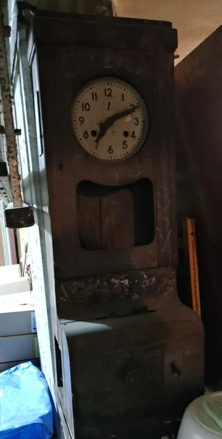 Timbracartellini marcatempo da fabbrica anni 50 con orologio