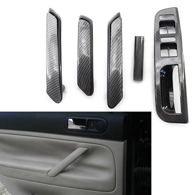 Interior Door Pull Grab Handle Switch Bezel Cover Fit VW Passat B5.5 1998-2005