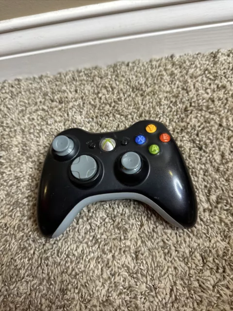 Official Microsoft Xbox 360 Black Wireless Controller Genuine OEM Tested