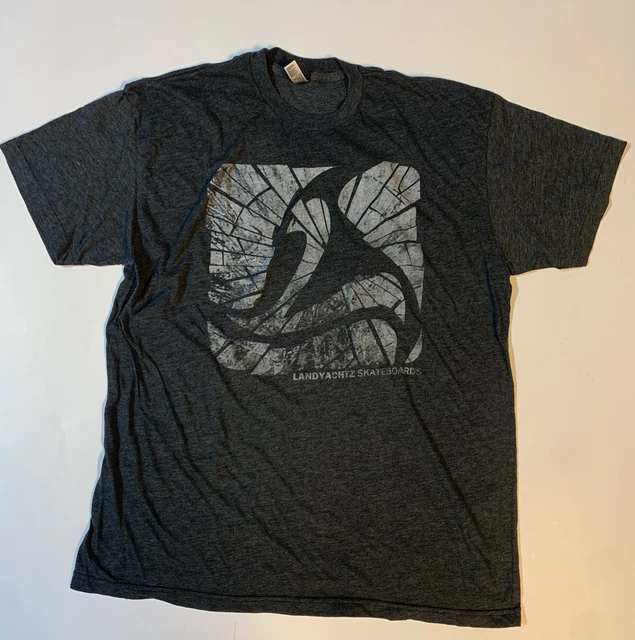 Landyachtz Skateboard Grey T-Shirt XL NWOT