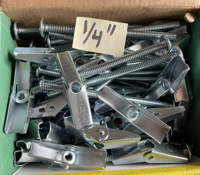 Dottie TBC44 Toggle Bolts 1/4” x 4” pack of 50 ￼