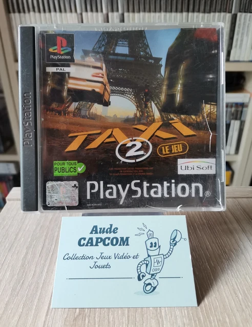 Jaquette Arrière Seule Pour Jeu PS1 Taxi 2 - Etat Correct - Pour Collection Ou Remplacement