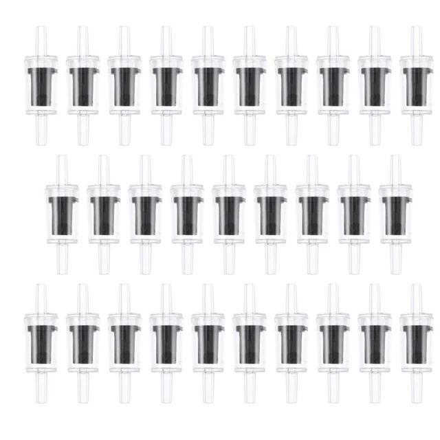 Lot De 8 Clapets Anti-Retour En Plastique - Diamètres 6, 8, 10, 12 Mm - Pour Aquarium, Eau, Air, Carburant - Pression Max 300 KPa - 9