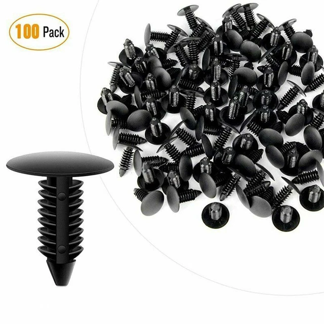 Clip In Plastica Per Fissaggio Carene Moto E ATV - 50 Pezzi, Foro Da 6mm - Universali Per Honda, Yamaha, Suzuki, Kawasaki - 2