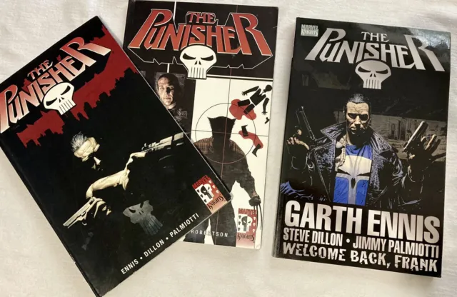 THE PUNISHER Marvel Knights & Garth Ennis (Welcome Back Frank) Graphic Novel Lot